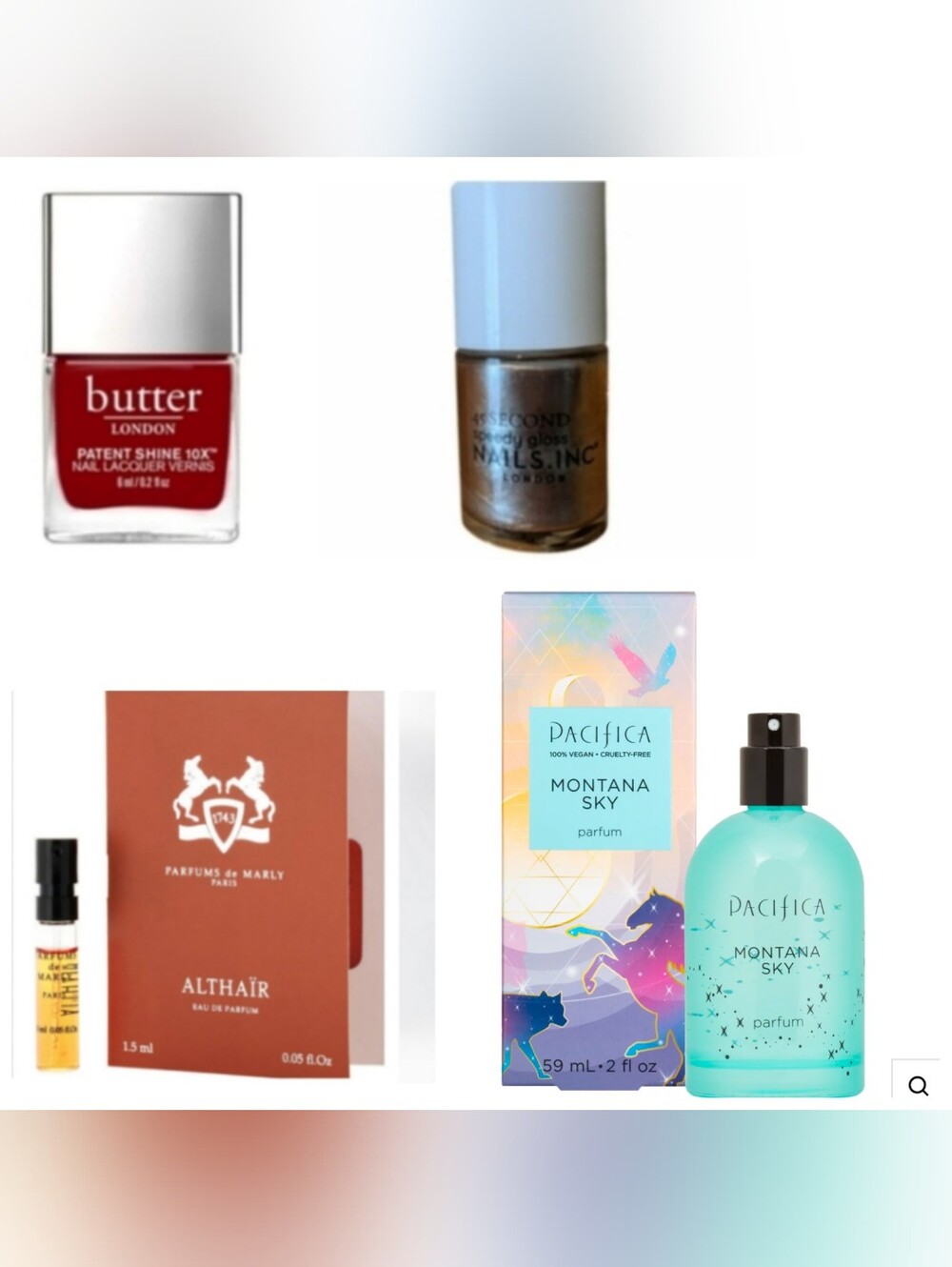 Parfums de Marly, Pacifica, Butter London lot